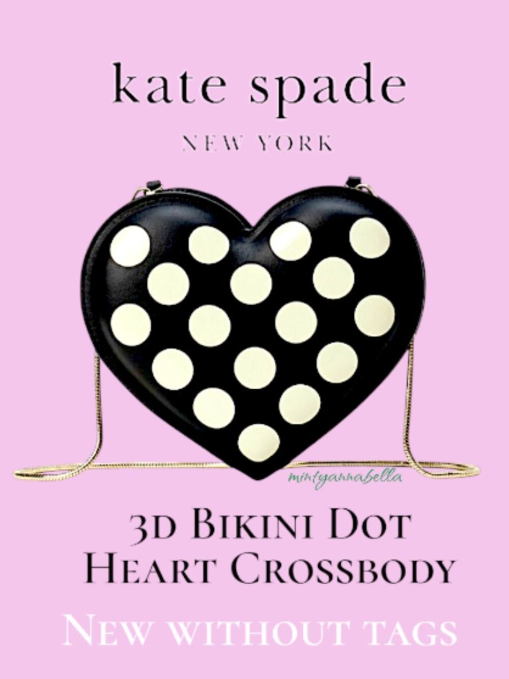 Kate Spade ♠️ 3D Bikini Dot Heart Crossbody | 🆕️ NWOT